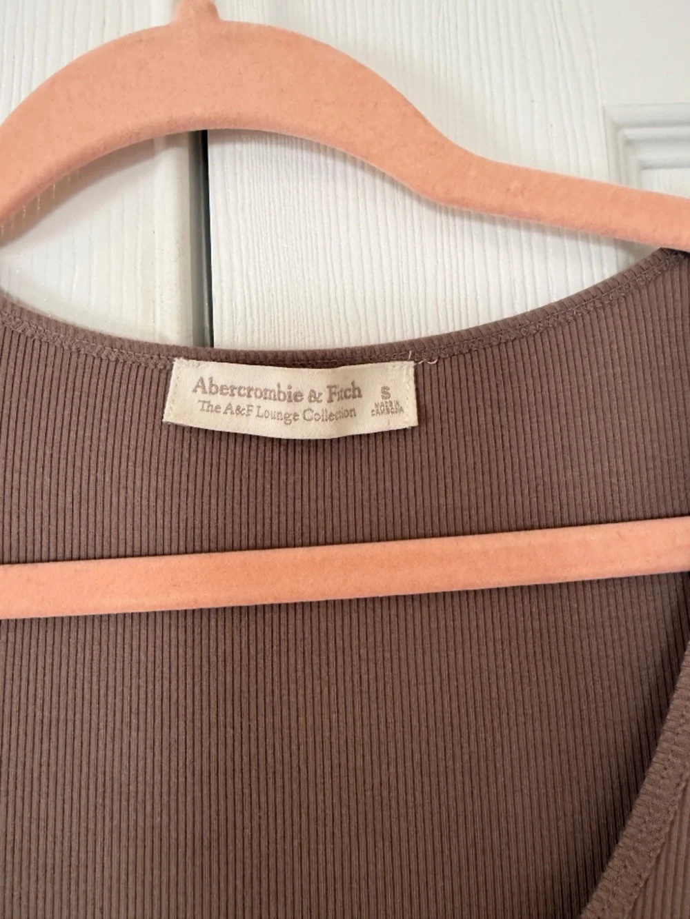 Abercrombie & Fitch Beige Long-Sleeve Maxi Lounge Dress Sz. S